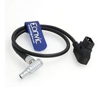 Eonvic Câble adaptateur d'alimentation D-TAP vers 0B 2 broches pour Teradek Bond 45,7 cm (angle droit 2 broches)