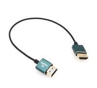 Eonvic Câble coaxial 2.1 8K HDMI vers HDMI haute vitesse pour Atomos Ninja V, Sony a7siii, Portkeys BM5 Monitor HDMI Câble HDMI 2,5 mm Ultra-fin Doux Haute Vitesse 48 Gbit/s Type A-A (Bleu)