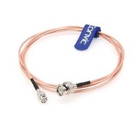 Eonvic Câble coaxial BNC vers Mini BNC mâle à sertir droit RF Pigtail RG316 pour moniteurs Atomos 4K Caméra vidéo Blackmagic Hyperdeck Shuttle 2 m