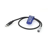 Eonvic Câble d'alimentation 12 V 3 A USB-C PD vers Weipu 2 broches BMPCC4K pour appareil photo Blackmagic Pocket Cinema 4K et 6K