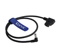 Eonvic Câble d'alimentation 12 V à angle droit 2,1 mm CC vers D-Tap pour moniteur Atomos/Blackmagic