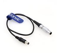 Eonvic Câble d'alimentation 1B 6 broches 4 + 2 broches mâle vers DC 5,5 x 2,1 mm pour caméra de surveillance DJI Ronin 2 Atomos Shogun Flame/Inferno (4 + 2 broches vers CC droite)