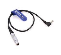 Eonvic Câble d'alimentation 1B 6 broches 4 + 2 broches mâle vers DC 5,5 x 2,1 mm pour caméra DJI Ronin 2 Atomos Shogun Flame/Inferno Moniteur (4 + 2 broches vers CC à angle droit)