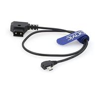 Eonvic Câble d'alimentation D-tap vers micro USB à angle droit de 90 degrés pour moteur Tilta Nucleus Nano