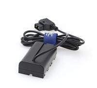 Eonvic Câble d'alimentation de batterie factice F970 vers D-Tap avec indicateur de branchement anti-retour Dtap NP F550 F570 NP-F L-Series vers D-Tap pour moniteur Sony Atomos Shogun Ninja V