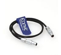 Eonvic Câble d'alimentation flexible 2 broches vers 2 broches mâle pour Teradek Bond Alexa Paralinx, SmallHD 703 et 503, Vaxis (câble flexible, 0,3 m)