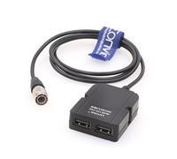 Eonvic Câble d'alimentation Hirose 5 V mâle à 4 broches double USB type A QC 3.0 pour une charge rapide