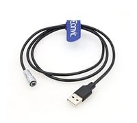 Eonvic Câble d'alimentation portable USB vers Weipu 2 broches femelle QC3.0/PD3.0 pour BMPCC 4K 6K Blackmagic Pocket Cinema Camera
