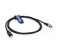 Eonvic Câble d'alimentation pour appareils photo Atomos Ninja V Zwo ASI refroidis PD USB 3.1 Type C vers prise d'alimentation CC verrouillable