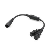 Eonvic Câble d'alimentation répartiteur IEC 320 C14 mâle vers prise femelle 2XC13, 0,3 m
