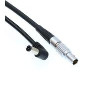 Eonvic Câble d'alimentation Teradek mâle à 2 broches - Jack CC à angle droit - 2,5 mm