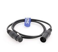 Eonvic Câble d'alimentation XLR 4 broches mâle vers femelle pour appareil photo reflex numérique