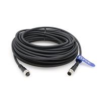 Eonvic Câble de capteur industriel M12 4 broches mâle vers femelle M12 A Code droit Aviation Connecteur moulé Câble électrique Profibus 15 m