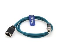 Eonvic Câble d'extension Ethernet industriel M12 8 broches mâle X Code vers RJ45 femelle High Flex Cat6 Gigabit