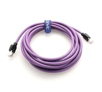Eonvic Câble Ethernet industriel RJ45 vers RJ45 mâle Cat6 26 AWG haute flexibilité multi-angle Gigabit 8 conducteurs pour commutateurs industriels caméras PoE appareils PoE Violet 5 m