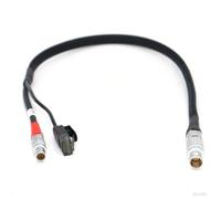 Eonvic Câble Ethernet mâle 1B 10 broches vers RJ45 et LBUS 4 broches mâle pour NIA- 1 adaptateur ARRI Alexa Mini/Mini LF/35 EHT (droite 10 broches)