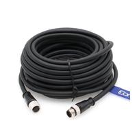 Eonvic Câble flexible M12 A-Code 12 broches mâle vers femelle pour actionneurs de caméra Cognex Capteurs Industrial Ethernet Fieldbus (40 m)