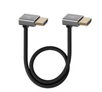 Eonvic Câble HDMI 2.1 8K en silicone 48 Gbit/s ultra haut débit prend en charge 8K @ 60 Hz 4K @ 120 Hz pour appareil photo Sony PXW-FS7/FS7K FX3 FX6 FX9 Canon XF305 XF300 XF705 C700 C500 Mark II Noir