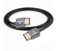 Eonvic Câble HDMI 2.1 en silicone 8K @ 60 Hz pour Sony A7S3 FX3 FX6 Canon C300 Appareil photo ATOMOS Ninja V Monitor PS5/Xbox Series, HDMI vers HDMI Ultra HD Cordon 0,9 m