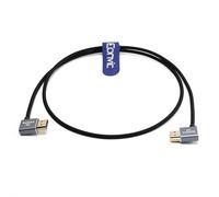 Eonvic Câble HDMI 2.1 en silicone 8K à 60Hz pour Sony A7S3 FX3 FX6 Canon C300 Camera ATOMOS Ninja V Moniteur PS5/Xbox Series, HDMI droit à gauche HDMI Ultra HD câble 1,8 m