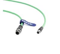 Eonvic Câble industriel M12 4 broches mâle D code vers M8 4 broches mâle A code CAT5e Gigabit Ethernet Shield High Flex pour systèmes d'E/S PLC, capteurs, actionneurs, équipement de réseau de
