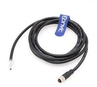 Eonvic Câble industriel M8 4 broches A-Code femelle vers connecteur ouvert moulé blindé Aviation Capteur câble étanche IP67 Cat 5e High Flex câble 2 m