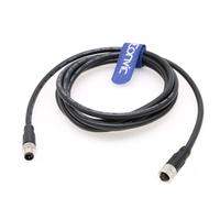 Eonvic Câble industriel M8 4 broches A-Code mâle vers femelle moulé blindé pour capteur d'aviation étanche IP67 Cat 5e High Flex câble 1 m