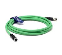 Eonvic Câble industriel M8 4 broches mâle A code vers femelle Cat5e Gigabit Ethernet Shield High Flex pour commutateurs Beckhoff ZK1090-3191 Capteurs Câble de données d'alimentation 8 m