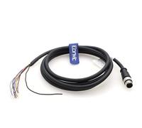 Eonvic Câble M12 17 broches mâle A code étanche prise aviation moulage par injection industrielle électrique PVC 25 m