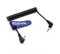 Eonvic Câble spiralé à angle droit 2,5 mm vers C1 pour télécommande Canon 300D/200D/200D II/2000D/1500D/1300D Pentax 645D Hasselblad H3D II Fujifilm XT30 GFX100