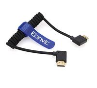 Eonvic Câble spiralé HDMI 2.1 8K vers HDMI haute vitesse fin HDMI mâle vers mâle rallonge tressé pour moniteur Atomos Ninja V, Sony a7siii, Portkeys BM5