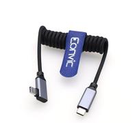 Eonvic Câble spiralé tressé USB C vers USB C 3.1 GEN 2 10 Go/s 100 W pour iPhone 15 Pro Max Plus, tablettes Samsung Galaxy, ordinateurs portables