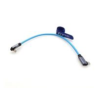 Eonvic Câble spiralé tressé USB de type C 3.2 GEN 2 20 Go/s 100 W 4K 60 Hz pour iPhone 15 Pro Max Plus, tablettes Samsung Galaxy, ordinateurs portables, Blackmagic Sony FX3, appareil photo (bleu, 30