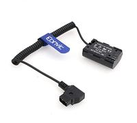 Eonvic D-Tap vers LP-E6 Adaptateur de batterie factice Câble d'alimentation pour moniteur SmallHD 501/502 702 (ligne spiralée)