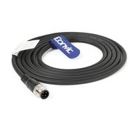 EONVIC Industrial M12 4 Pin Plug Straight Aviation Plug Electric Sensor Cable