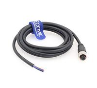 Eonvic Industrial M12 femelle 4 broches moulé PVC Aviation Sensor Cable