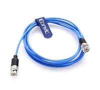 Eonvic TRB Câble d'extension coaxial triaxial BCN mâle vers mâle 1553 50 Ohm blindé à faible perte RF BNC pour équipement de test, diffusion et télécommunications 3 m