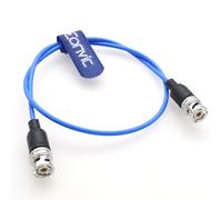 Eonvic TRB Câble d'extension coaxial triaxial BCN mâle vers mâle 1553 50 Ohm blindé RF BNC à faible perte pour équipement de test, diffusion et télécommunications 1,5 m