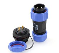 EONVIC WEIPU SP21 2-Pin Panel Mount Connector and Socket IP68 Waterproof Plug 30A 500V Industrial Aviation Electric Power Cable Plug