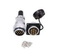 Eonvic weipu WS28 connecteur 10 Broches étanche IP67 métal mâle Femelle Prise carrée Montage sur Panneau connecteur de câble d'aviation (10Pin)