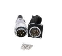 Eonvic weipu WS28 connecteur 16 Broches étanche IP67 métal mâle Femelle Prise carrée Montage sur Panneau connecteur de câble d'aviation (16Pin)