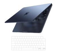 EooCoo avec Coque MacBook Air 13 Pouces M5-M2,Protection Clavier,Minuit Mat
