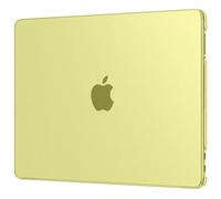 EooCoo Compatible avec Le 2026 Apple Coque MacBook Neo 13 Pouces (A18 Pro, A3404) Correspondance Parfaite à la Couleur d'origine, Anti-Rayures, Coque Rigide de Protection Robuste - Jaune agrume Mat