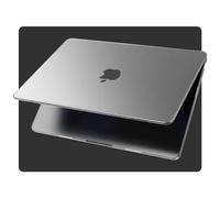 EooCoo Coque Compatible avec MacBook Air 13,6 Pouces M4 M3 M2 2025 2024 2022: Liquid Retina 13,6" A3240 A3113 A2681 [Identique au Mac Nu] Moins de Traces de Doigts Étui Rigide - Gris Spatial Mat