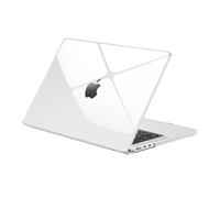 EooCoo Coque Ultra Fin Compatible avec MacBook Pro 14 Pouces M4 M3 M2 M1, 2021-2024, A3112 A3185 A3401 A2918 A2992 A2779 A2442, Protection Étui Rigide en Plastique, Anti-Rayures - Cristal Transparent