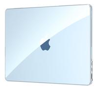 EooCoo Coque Ultra-Mince Compatible avec MacBook Air 13 Pouces M4 M3 M2 2026 2025 2024 2022 [Match Origina Couleur] A3240 A3113 A2681, Mac 13.6" Étui Rigide Protection - Cristal Bleu Ciel Transparent