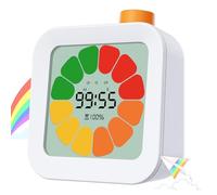EooCoo Minuteur Visuel Timer Enfant, Compte à Rebours de 99 Minutes, Minuterie de Productivité avec Alarme Forte et Silencieuse, Sélecteur Min/Sec, Outil Éducatif pour Cuisine, Salle de Classe, TDAH