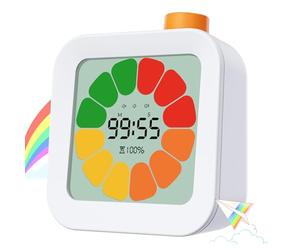 EooCoo Minuteur Visuel Timer Enfant, Compte à Rebours de 99 Minutes, Minuterie de Productivité avec Alarme Forte et Silencieuse, Sélecteur Min/Sec, Outil Éducatif pour Cuisine, Salle de Classe, TDAH