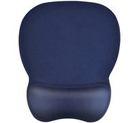 EooCoo Tapis de Souris Ergonomique avec Coussin en Gel, Base en Silicone Antidérapante,4mm - Bleu Marin