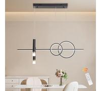 Eoodis Suspension Luminaire Moderna, Suspension Dimmable avec télécommande, Suspension Luminaire regolabile pour Salon Cuisine 40W 100cm